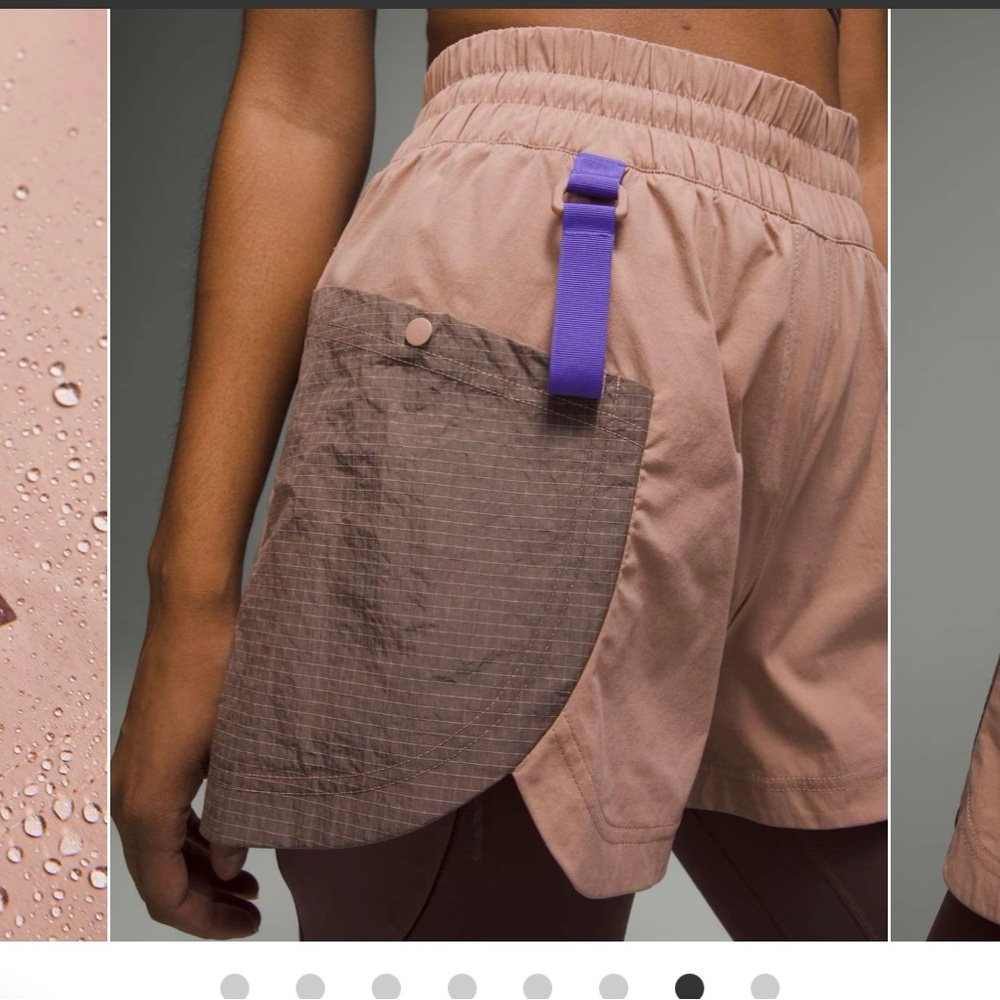 Lululemon Drop-In Pocket High-Rise Hiking Short 4"
Pink Clay